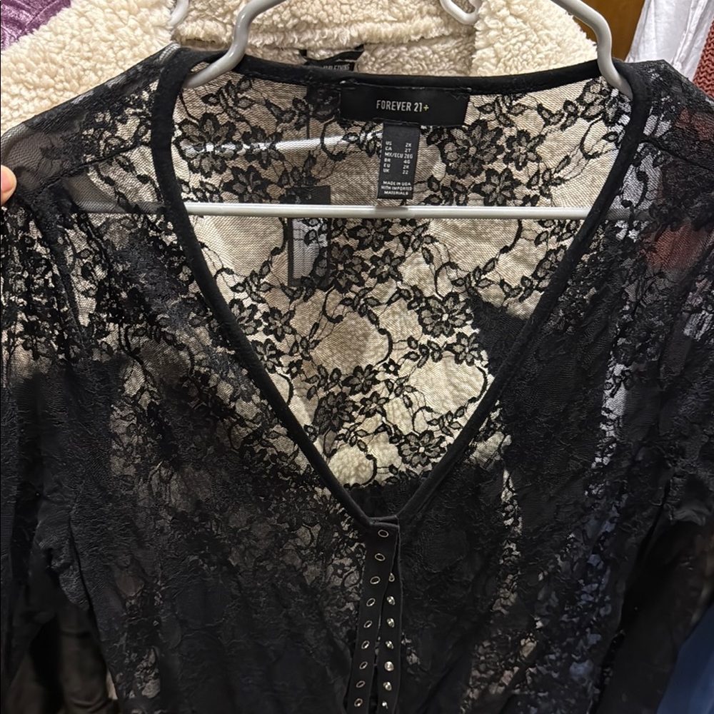 Black Lace Top